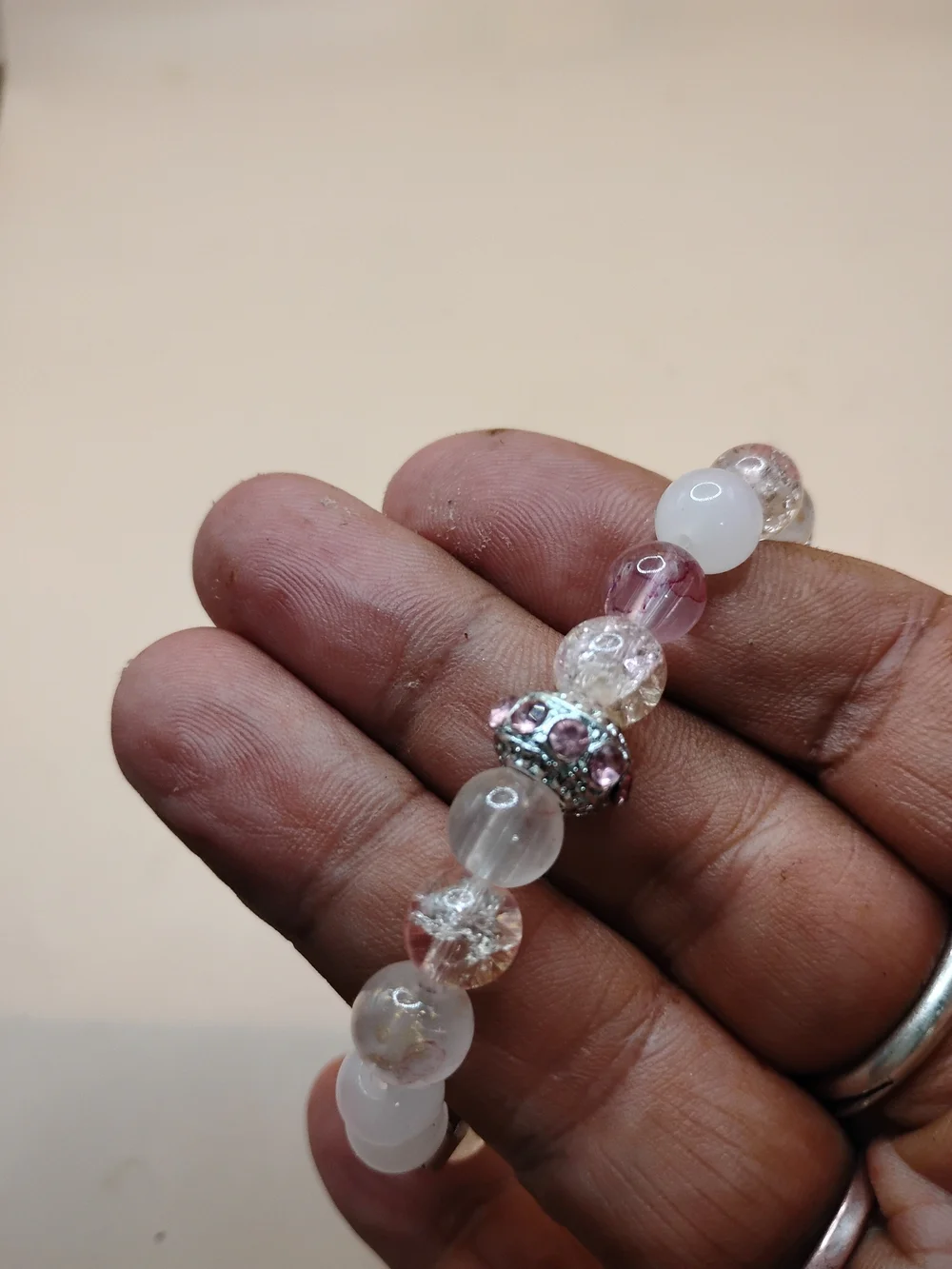 Pink Paws Protection Cat Bracelet — Pink
